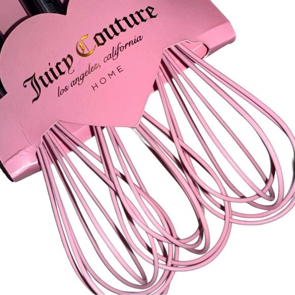 Juicy Couture Home 3 Piece Mini Whisk Kitchen Cook Set Pink Rainbow Iridescent - Picture 4 of 7